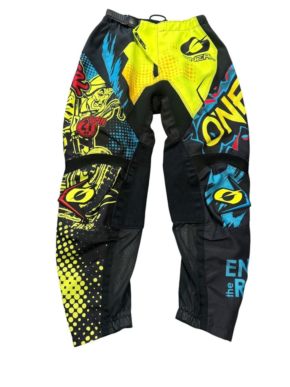 O’Neal Element Youth MX Motocross Pants Size 8/10 Neon Graphic Racing Gear